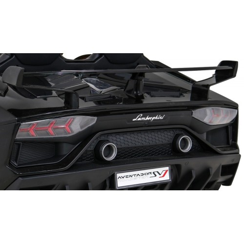 Lamborghini SVJ DRIFT pro 2 děti černá + funkce Drift + dálkové ovládání + MP3 LED + pomalý start
