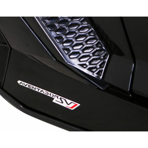 Lamborghini SVJ DRIFT pro 2 děti černá + funkce Drift + dálkové ovládání + MP3 LED + pomalý start
