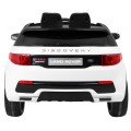 Land Rover Discovery Kids bílá + dálkové ovládání + 5bodové pásy + nastavení sedadla + EVA + MP3 LED
