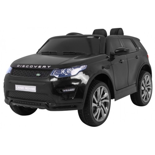 Land Rover Discovery Kids černá + dálkové ovládání + 5bodové pásy + nastavení sedadla + EVA + MP3 LED