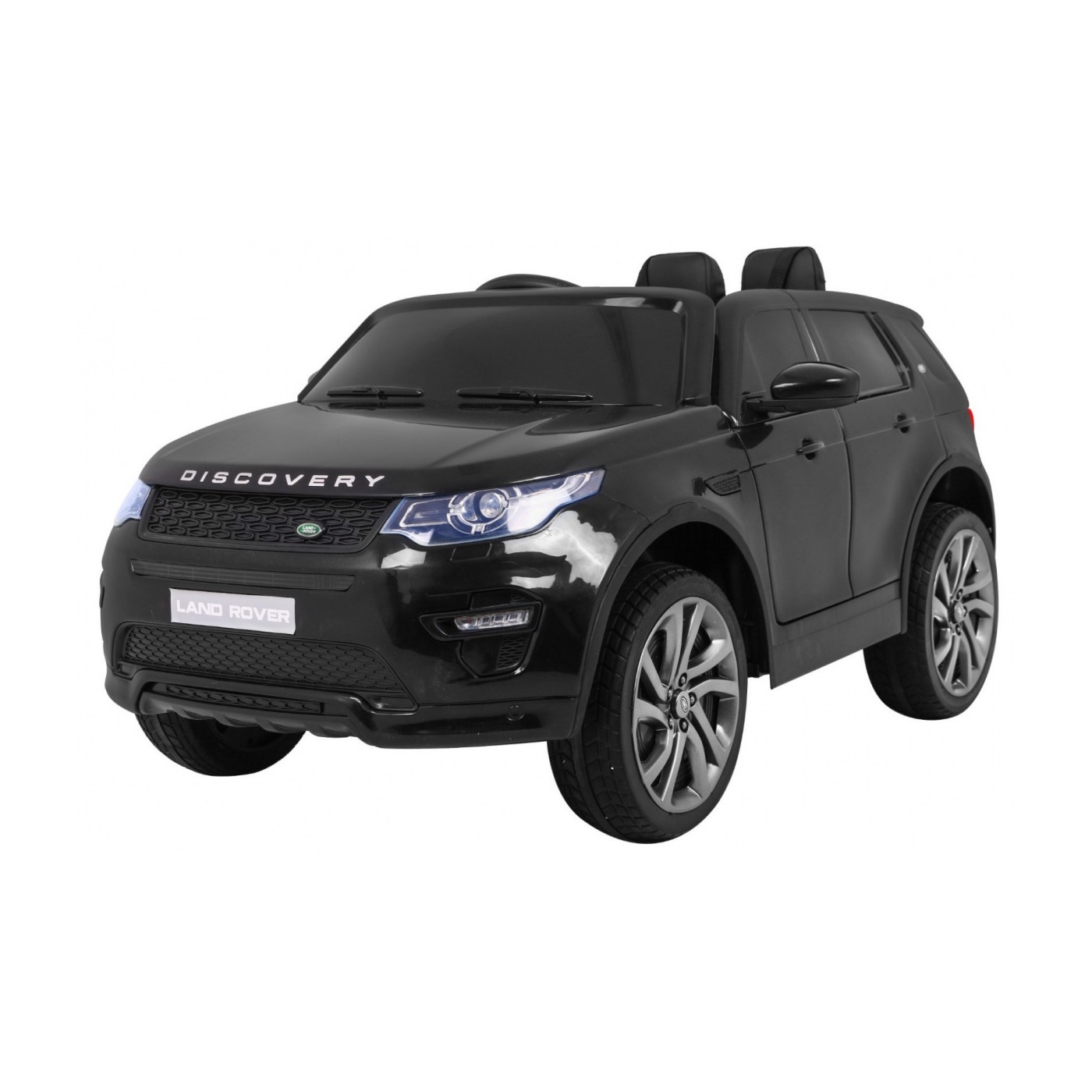 Land Rover Discovery Kids černá + dálkové ovládání + 5bodové pásy + nastavení sedadla + EVA + MP3 LED