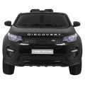 Land Rover Discovery Kids černá + dálkové ovládání + 5bodové pásy + nastavení sedadla + EVA + MP3 LED