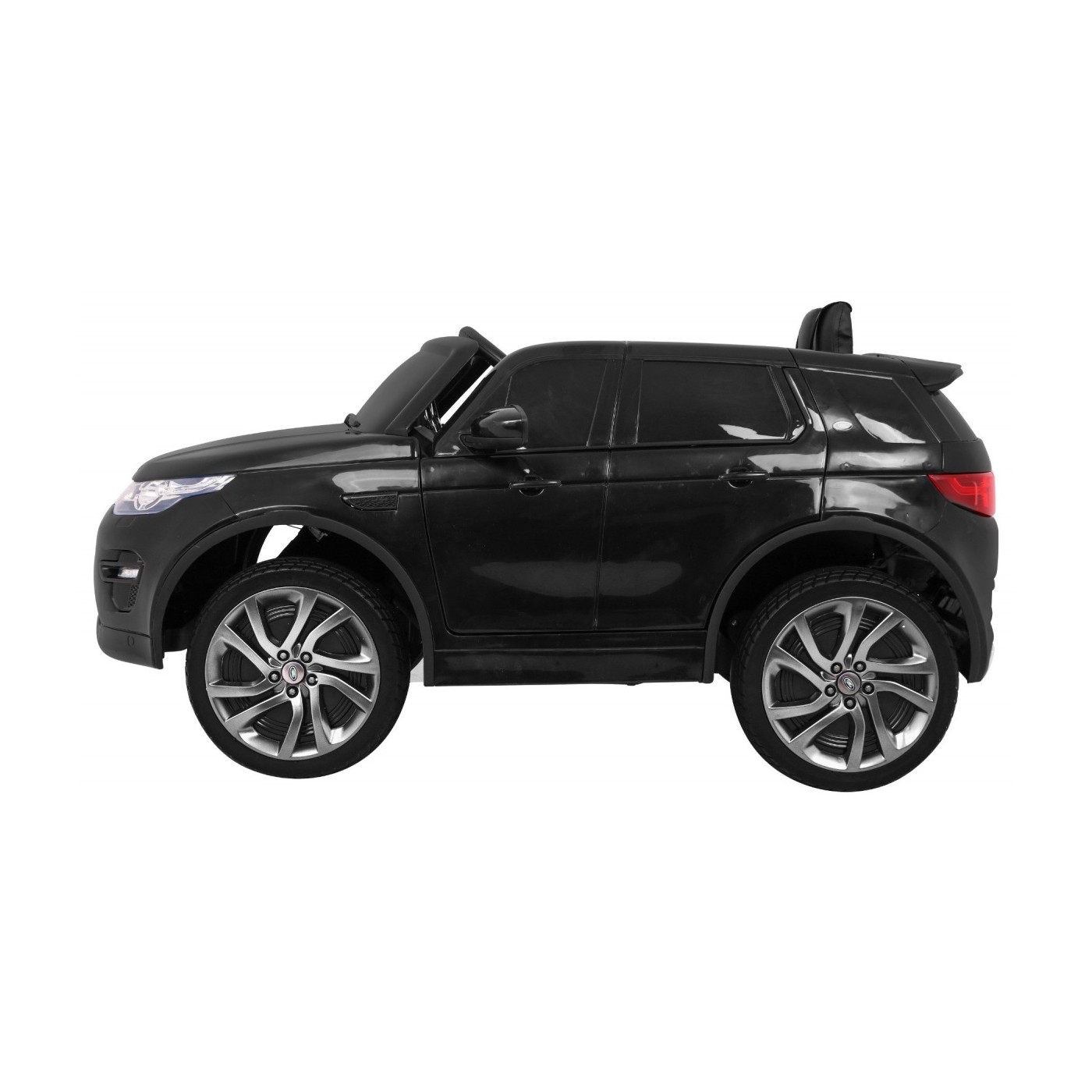 Land Rover Discovery Kids černá + dálkové ovládání + 5bodové pásy + nastavení sedadla + EVA + MP3 LED