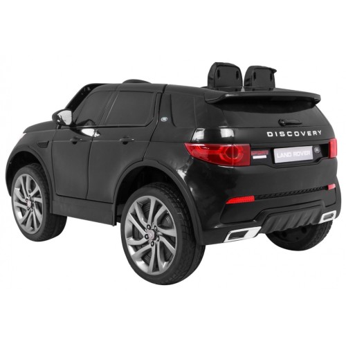 Land Rover Discovery Kids černá + dálkové ovládání + 5bodové pásy + nastavení sedadla + EVA + MP3 LED