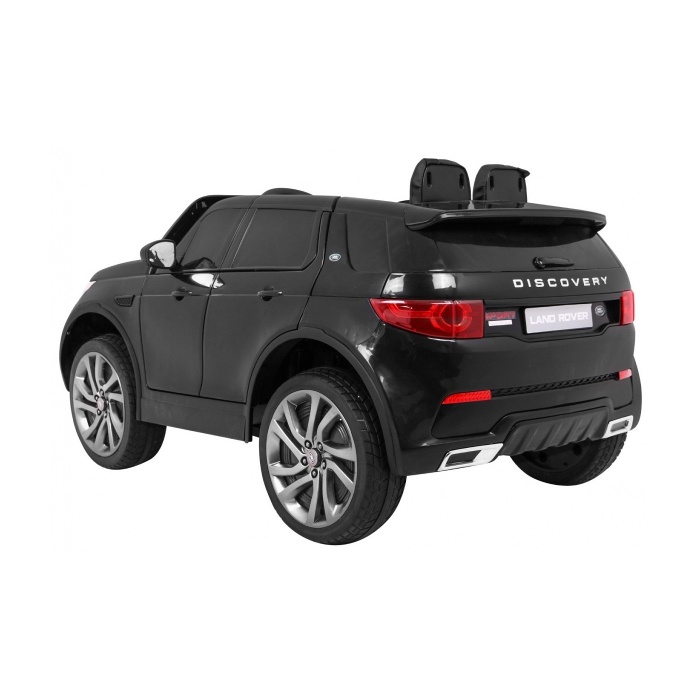 Land Rover Discovery Kids černá + dálkové ovládání + 5bodové pásy + nastavení sedadla + EVA + MP3 LED