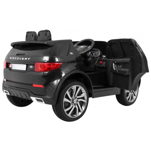 Land Rover Discovery Kids černá + dálkové ovládání + 5bodové pásy + nastavení sedadla + EVA + MP3 LED