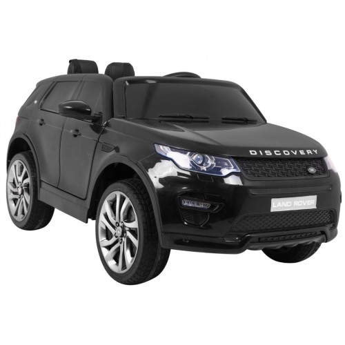 Land Rover Discovery Kids černá + dálkové ovládání + 5bodové pásy + nastavení sedadla + EVA + MP3 LED