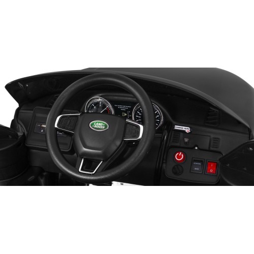 Land Rover Discovery Kids černá + dálkové ovládání + 5bodové pásy + nastavení sedadla + EVA + MP3 LED