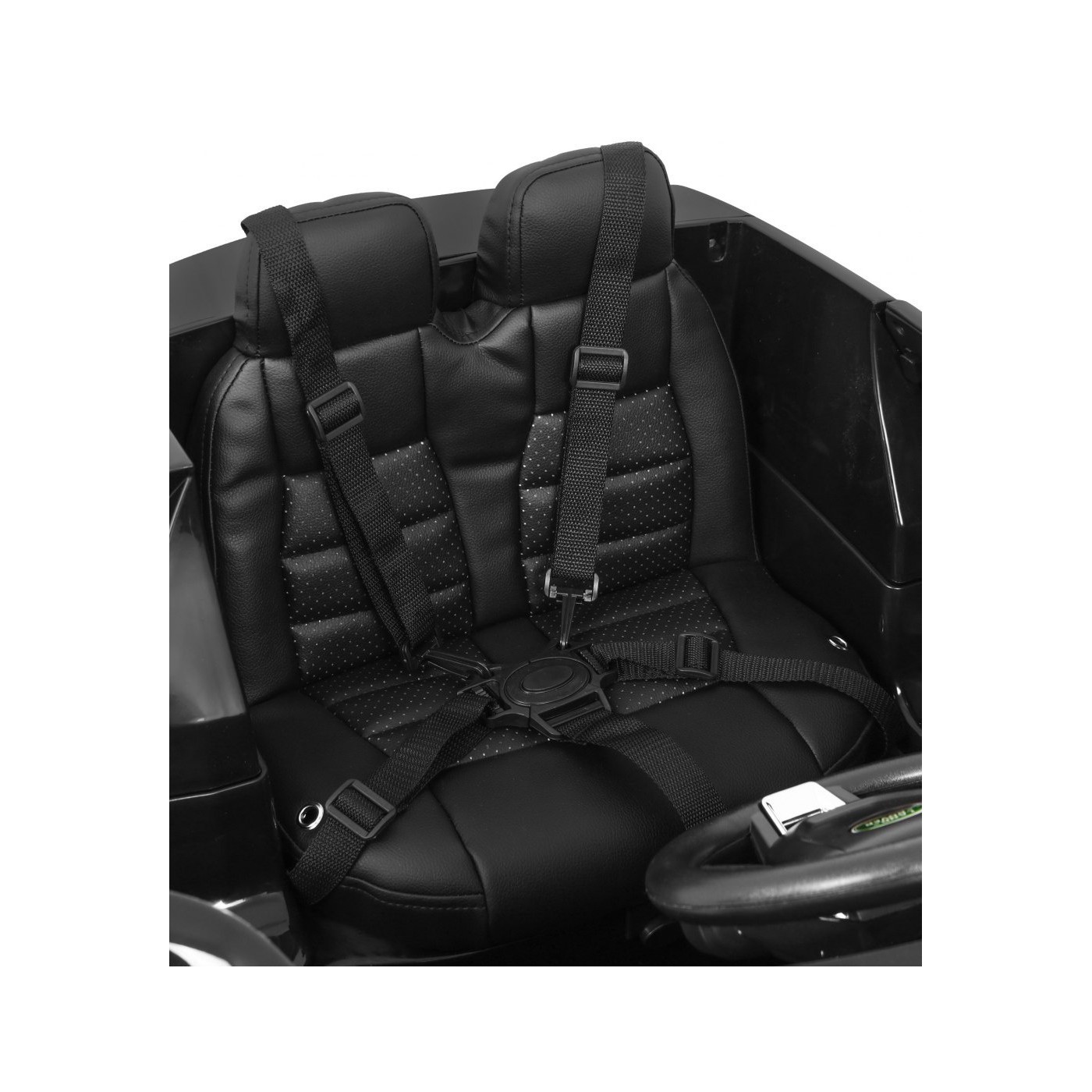 Land Rover Discovery Kids černá + dálkové ovládání + 5bodové pásy + nastavení sedadla + EVA + MP3 LED