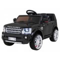 Dětské elektrické auto Land Rover Discovery černé + dálkové ovládání EVA kola pomalý start MP3 rádio