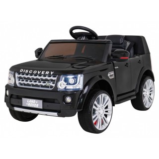 Dětské elektrické auto Land Rover Discovery černé + dálkové ovládání EVA kola pomalý start MP3 rádio