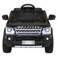 Dětské elektrické auto Land Rover Discovery černé + dálkové ovládání EVA kola pomalý start MP3 rádio