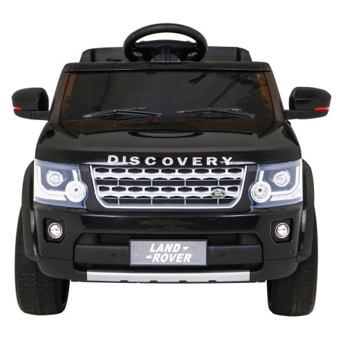Dětské elektrické auto Land Rover Discovery černé + dálkové ovládání EVA kola pomalý start MP3 rádio