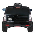 Dětské elektrické auto Land Rover Discovery černé + dálkové ovládání EVA kola pomalý start MP3 rádio