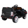 Dětské elektrické auto Land Rover Discovery černé + dálkové ovládání EVA kola pomalý start MP3 rádio