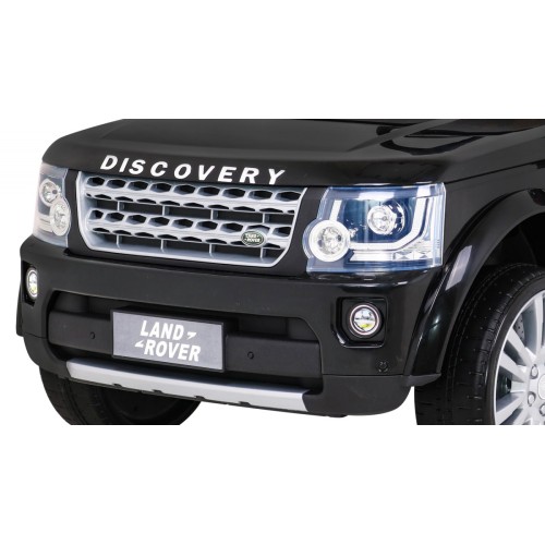 Dětské elektrické auto Land Rover Discovery černé + dálkové ovládání EVA kola pomalý start MP3 rádio