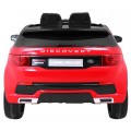 Land Rover Discovery Kids červená + dálkové ovládání + 5bodové pásy + nastavení sedadla + EVA + MP3 LED