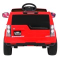 Dětské elektrické auto Land Rover Discovery červené + dálkové ovládání + kola EVA + pomalý start + MP3 rádio