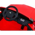 Dětské elektrické auto Land Rover Discovery červené + dálkové ovládání + kola EVA + pomalý start + MP3 rádio