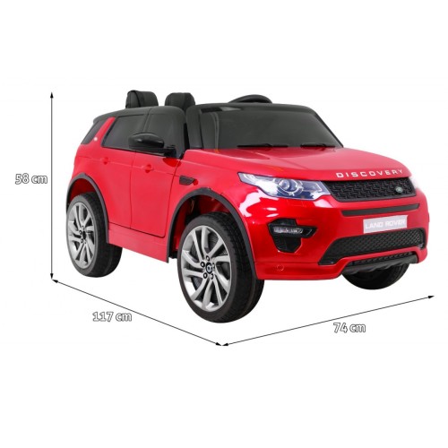 Land Rover Discovery vozidlo lakované červeně