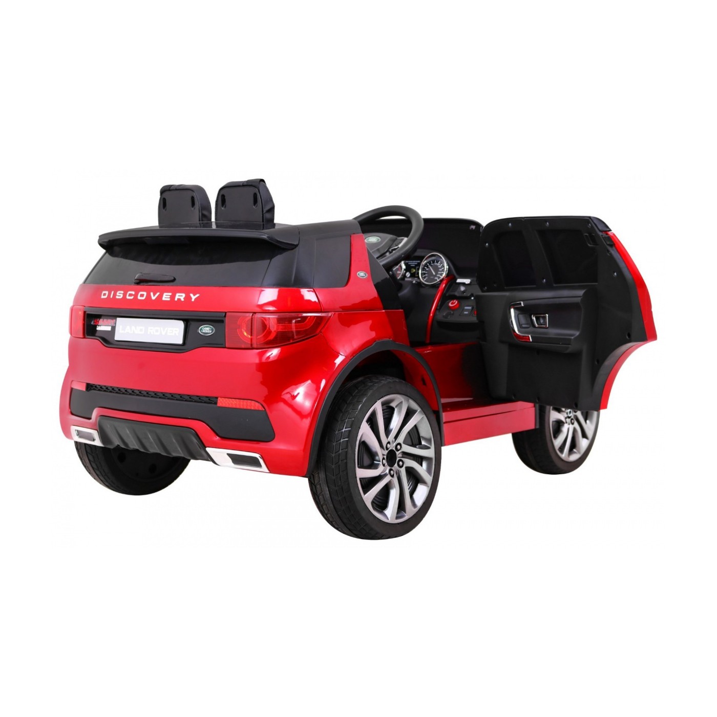 Land Rover Discovery vozidlo lakované červeně