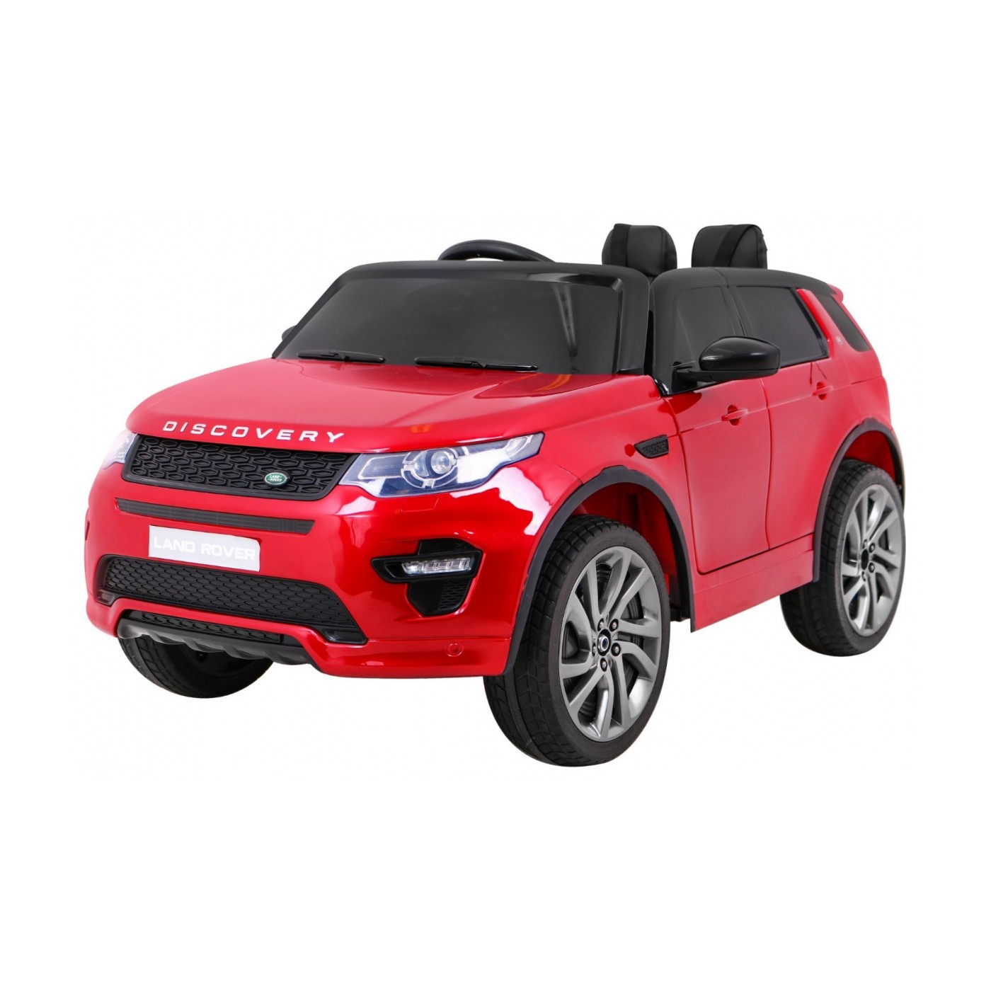 Land Rover Discovery vozidlo lakované červeně