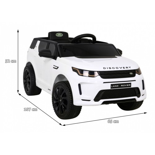 Dětské bílé dálkové ovládání Land Rover Discovery Sport Slow Start Cradle Function MP3 LED