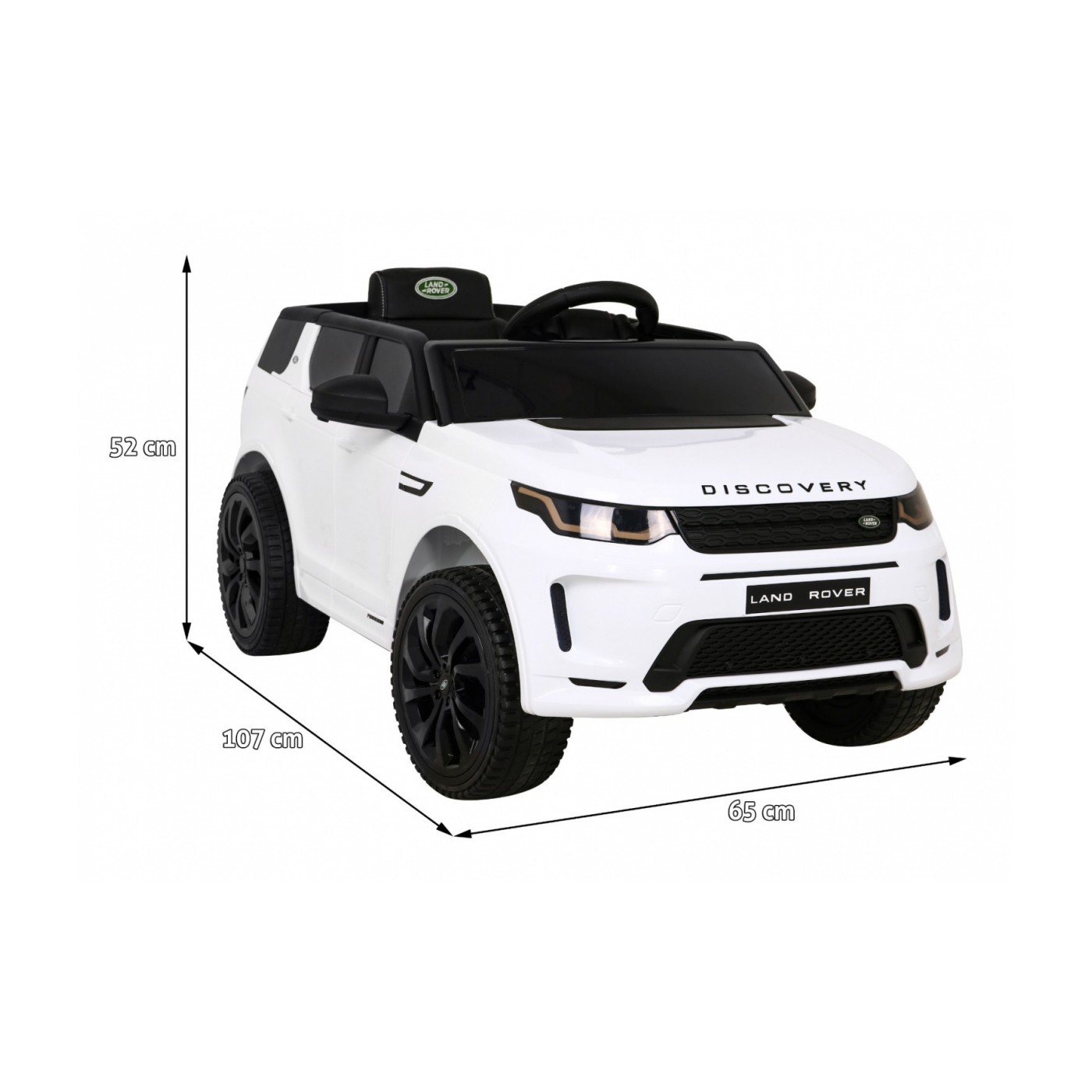 Dětské bílé dálkové ovládání Land Rover Discovery Sport Slow Start Cradle Function MP3 LED