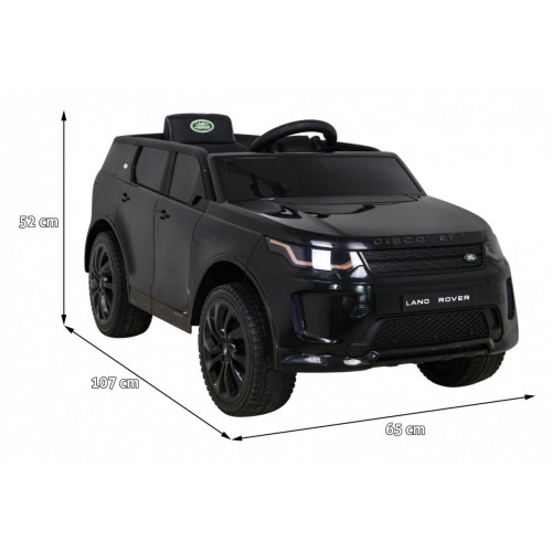 Dětské černé dálkové ovládání Land Rover Discovery Sport Slow Start Cradle Function MP3 LED