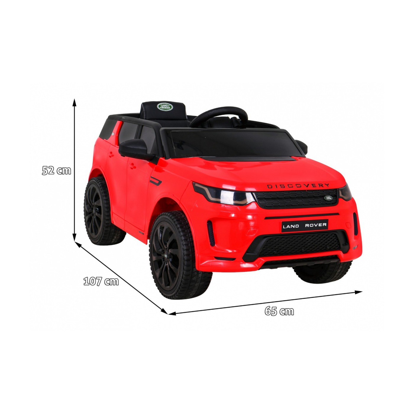 Dětské červené dálkové ovládání Land Rover Discovery Sport Slow Start Cradle Function MP3 LED