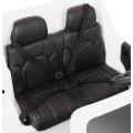 Dětské dvoumístné auto Lexus LX570 bílé + dálkové ovládání EVA kola rádio MP3 + LED