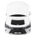 Dětské dvoumístné auto Lexus LX570 bílé + dálkové ovládání EVA kola rádio MP3 + LED