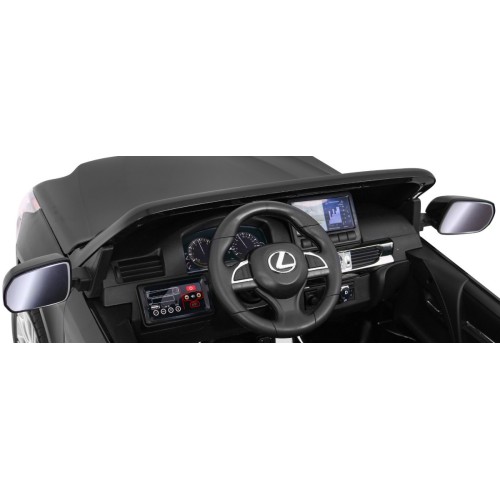 Lexus LX570 lakované 2 dětské auto černé + dálkové ovládání EVA kola rádio MP3 LED