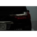 Lexus LX570 lakované 2 dětské auto černé + dálkové ovládání EVA kola rádio MP3 LED