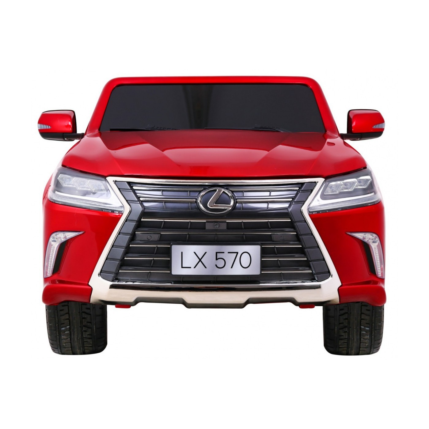 Lexus LX570 Lakované 2 Dětské Auto Červené Dálkové EVA Kola Rádio MP3 LED