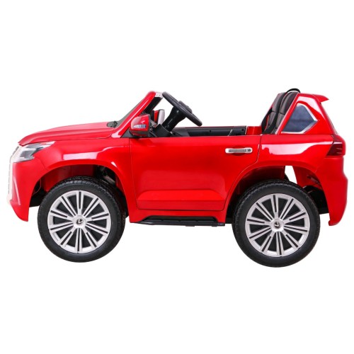Lexus LX570 Lakované 2 Dětské Auto Červené Dálkové EVA Kola Rádio MP3 LED