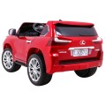 Lexus LX570 Lakované 2 Dětské Auto Červené Dálkové EVA Kola Rádio MP3 LED