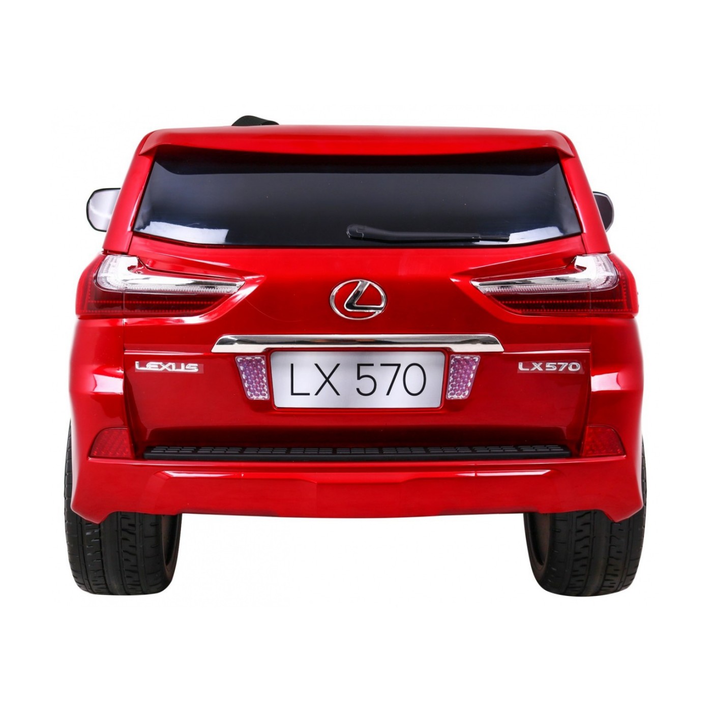 Lexus LX570 Lakované 2 Dětské Auto Červené Dálkové EVA Kola Rádio MP3 LED
