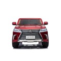 Lexus LX570 Lakované 2 Dětské Auto Červené Dálkové EVA Kola Rádio MP3 LED