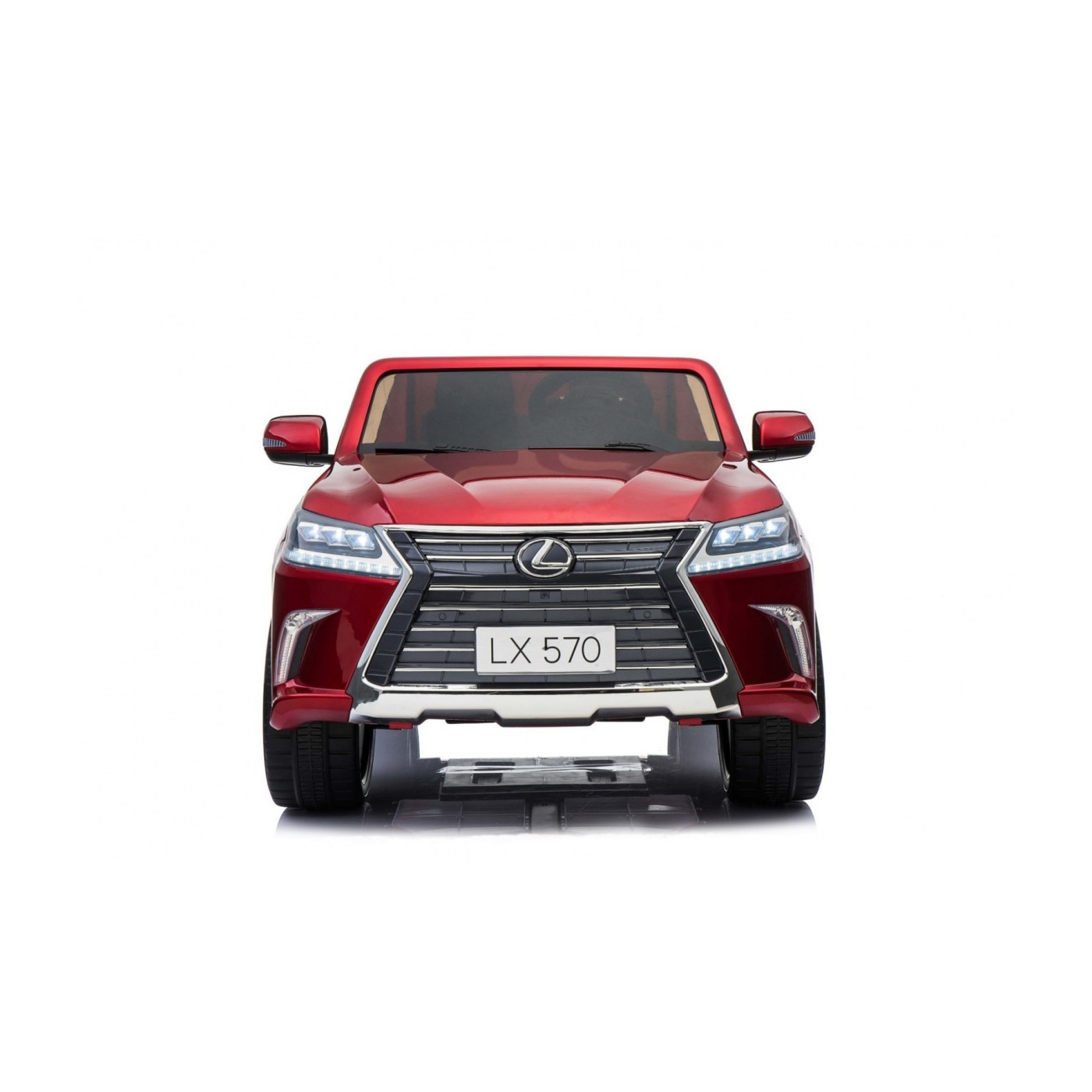 Lexus LX570 Lakované 2 Dětské Auto Červené Dálkové EVA Kola Rádio MP3 LED