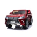 Lexus LX570 Lakované 2 Dětské Auto Červené Dálkové EVA Kola Rádio MP3 LED