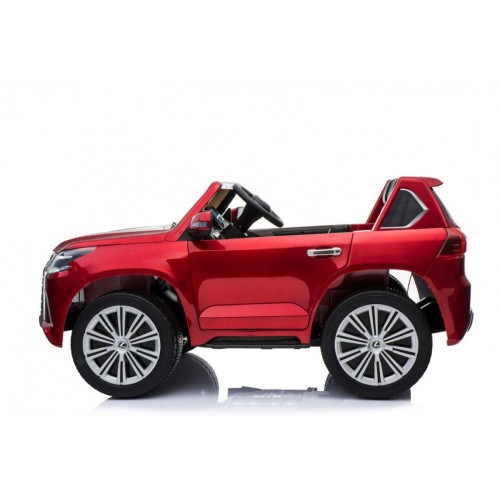 Lexus LX570 Lakované 2 Dětské Auto Červené Dálkové EVA Kola Rádio MP3 LED