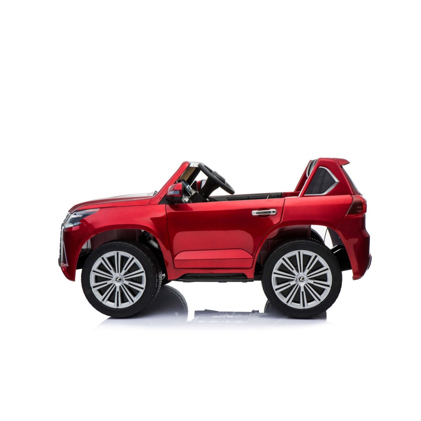 Lexus LX570 Lakované 2 Dětské Auto Červené Dálkové EVA Kola Rádio MP3 LED