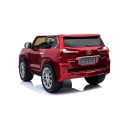 Lexus LX570 Lakované 2 Dětské Auto Červené Dálkové EVA Kola Rádio MP3 LED