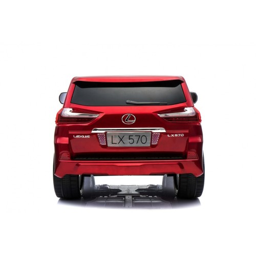 Lexus LX570 Lakované 2 Dětské Auto Červené Dálkové EVA Kola Rádio MP3 LED