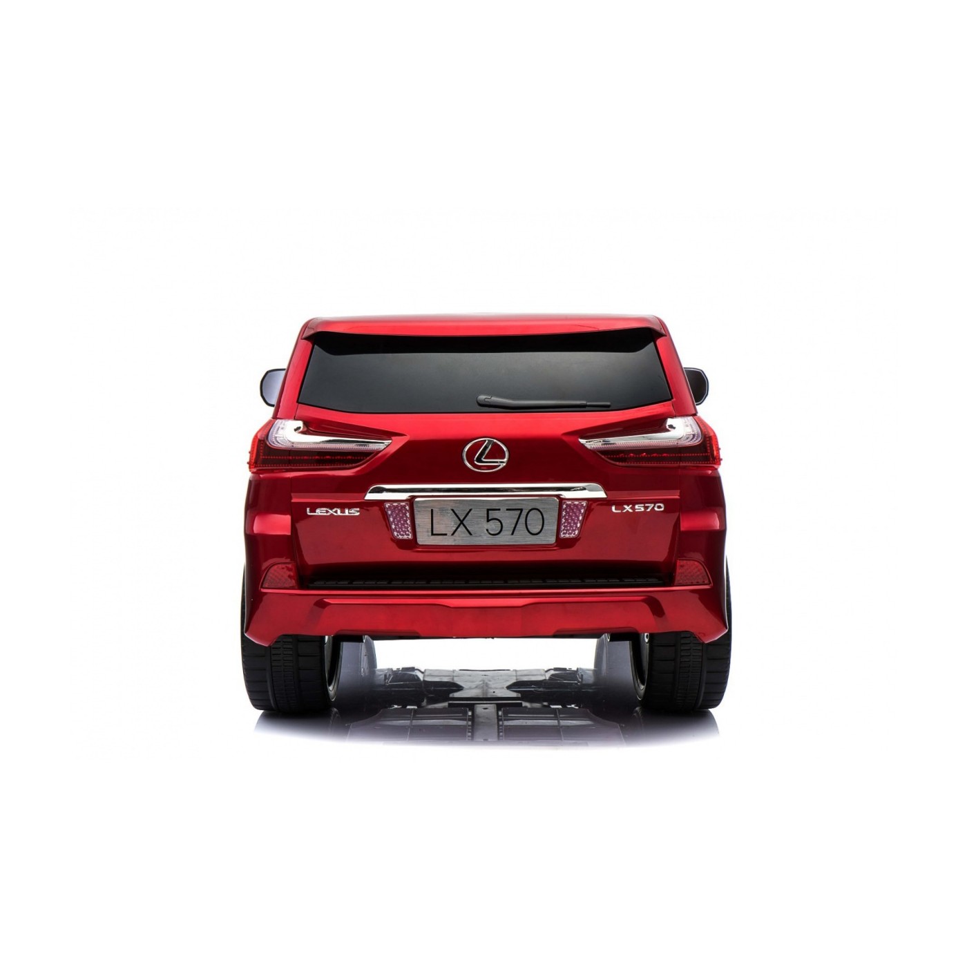 Lexus LX570 Lakované 2 Dětské Auto Červené Dálkové EVA Kola Rádio MP3 LED