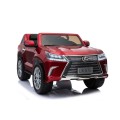 Lexus LX570 Lakované 2 Dětské Auto Červené Dálkové EVA Kola Rádio MP3 LED