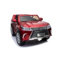 Lexus LX570 Lakované 2 Dětské Auto Červené Dálkové EVA Kola Rádio MP3 LED