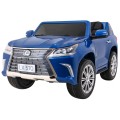 Lexus LX570 Lakované 2 Dětské Auto Modré Dálkové EVA Kola Rádio MP3 LED