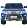 Lexus LX570 Lakované 2 Dětské Auto Modré Dálkové EVA Kola Rádio MP3 LED